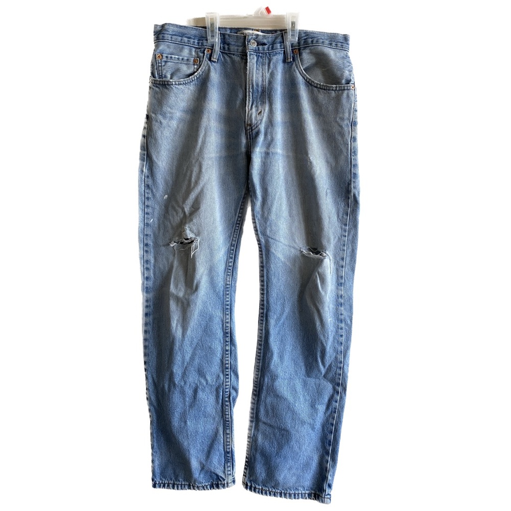Levi’s Denim Jeans Straight Fit 505 Size W33 L32 Cotton - Blue